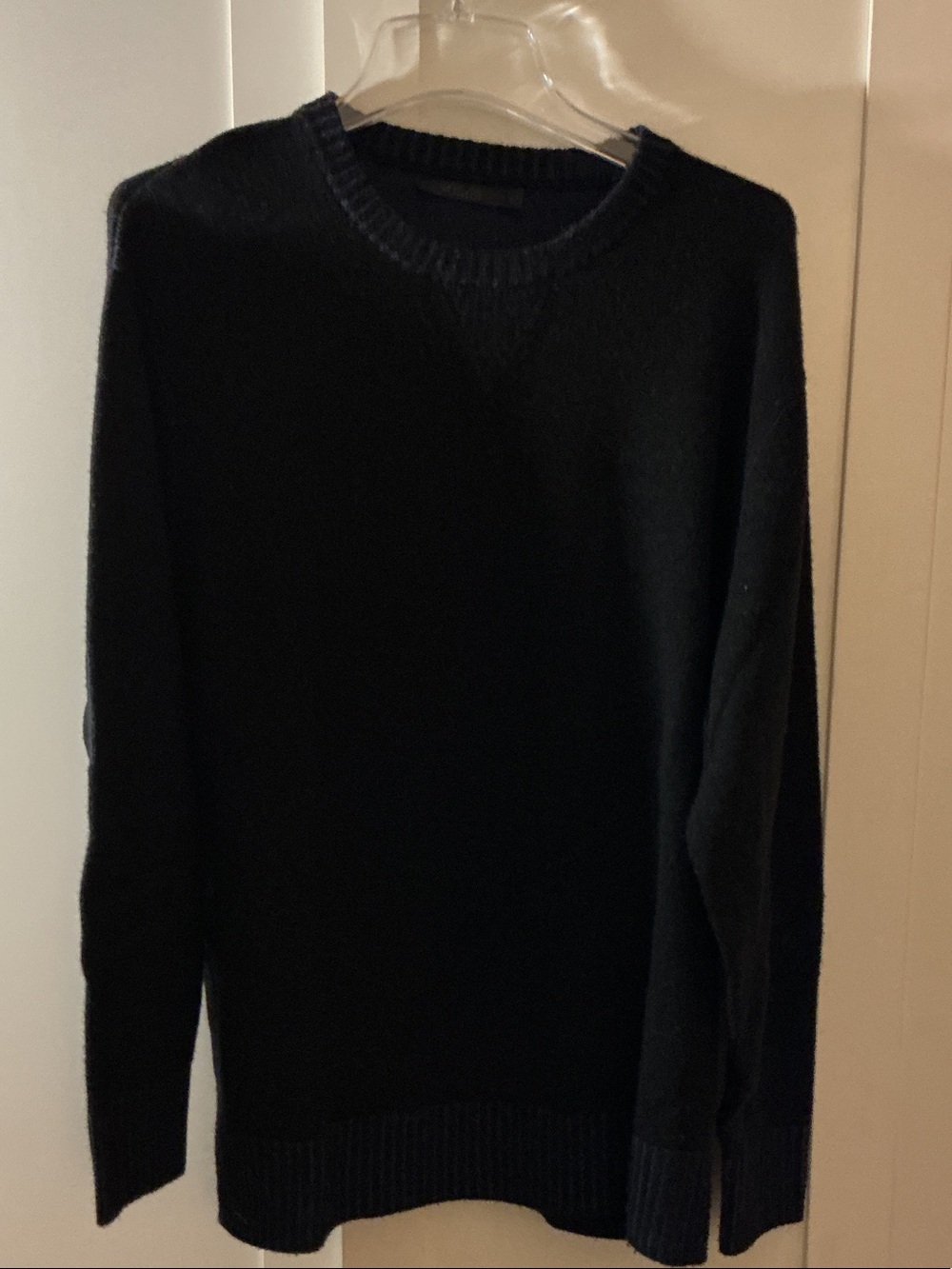 Raffi Men's Black Crewneck Knit Sweater